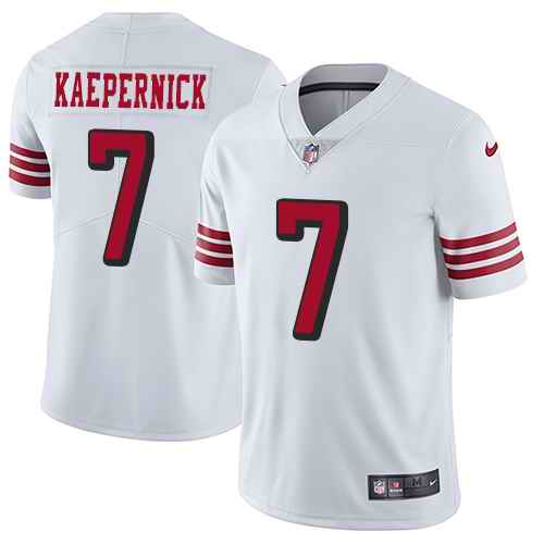 Nike Men & Women & Youth 49ers 7 Colin Kaepernick White Color Rush Vapor Untouchable Limited Jersey,We sell and wholesale Nike Men & Women & Youth 49ers 7 Colin Kaepernick White Color Rush Vapor Untouchable Limited Jersey on line form chian!